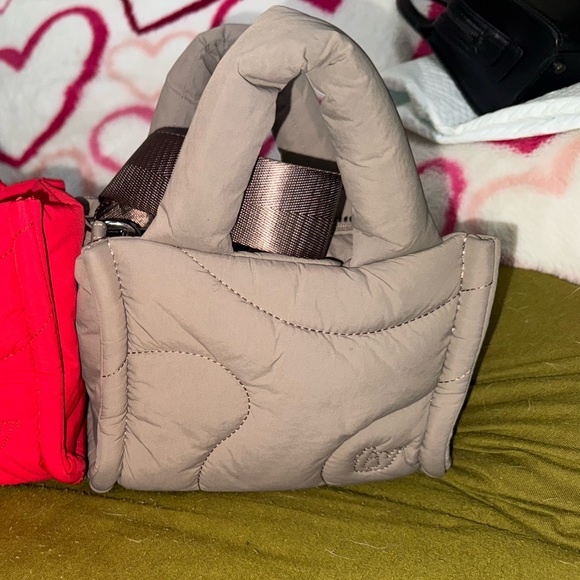 Thirty years brown/beige puffy bag - Picture 3 of 3